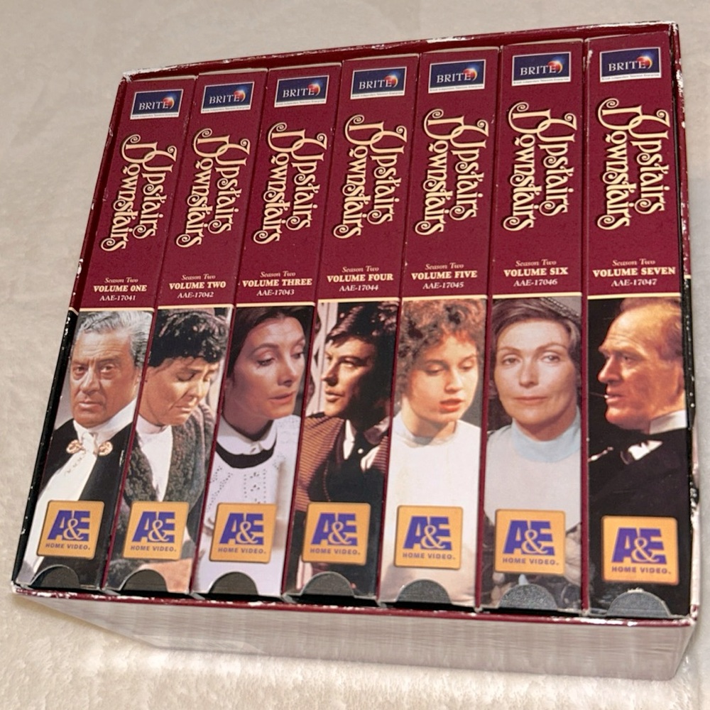 Upstairs Downstairs Season 2 VHS 7 Tape Set A&E Collectors Edition